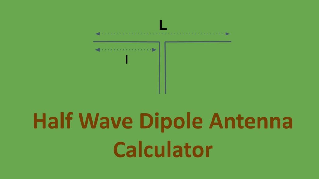 Half Wave Dipole Antenna Length Calculator