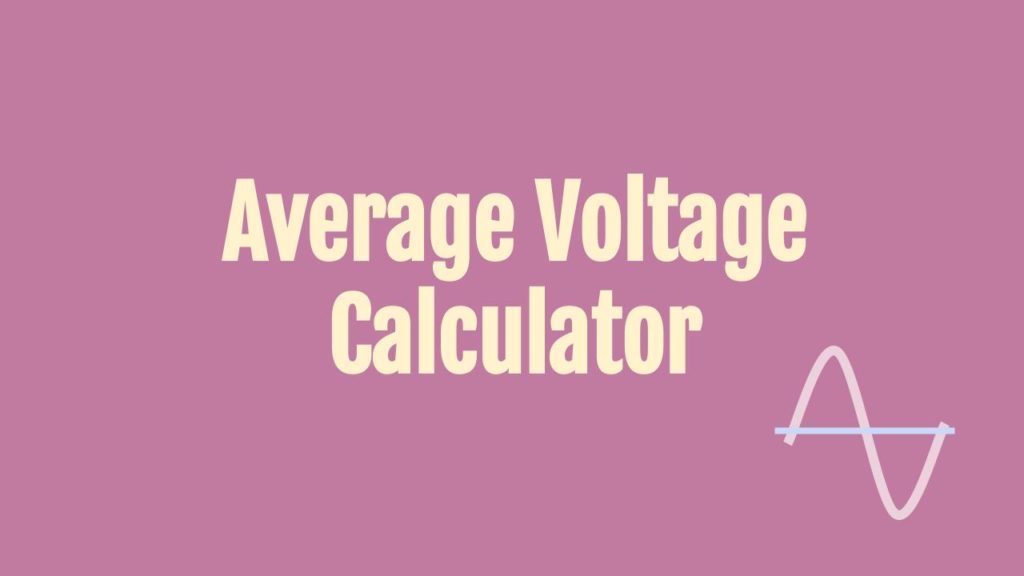 average-voltage-calculator