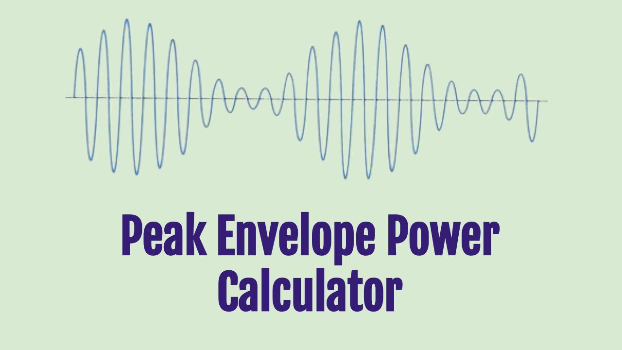 peak-envelope-power-pep-calculator