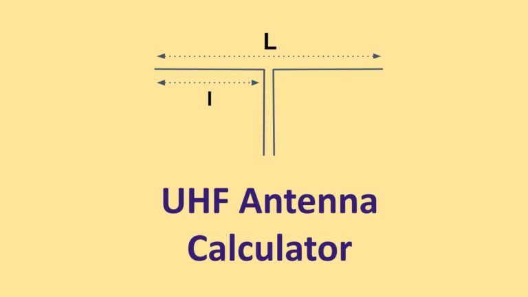 UHF Antenna Length Calculator