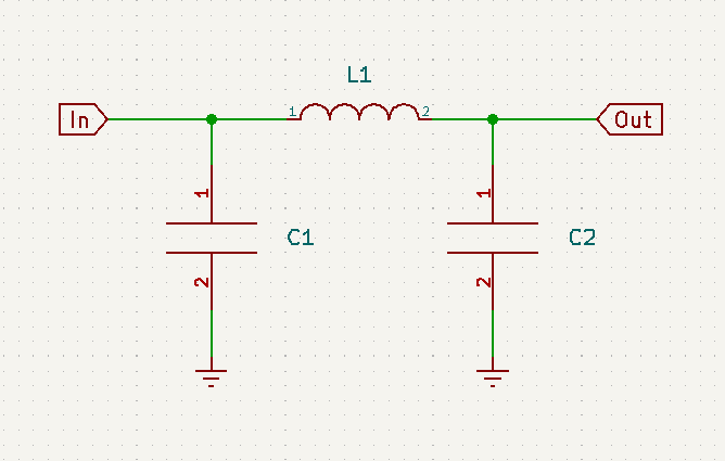 pi filter design calculator