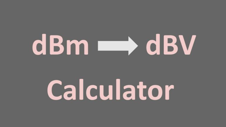DBm To DBV Calculator 768x432 