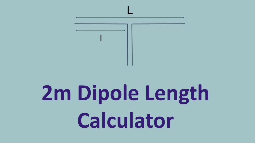 2 m Dipole Antenna Length Calculator