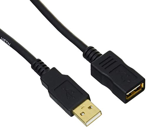 Amazon Basics USB 2.0 Extension Cable - A-Male to A-Female Adapter Cord - 6.5 Feet (2 Meters)