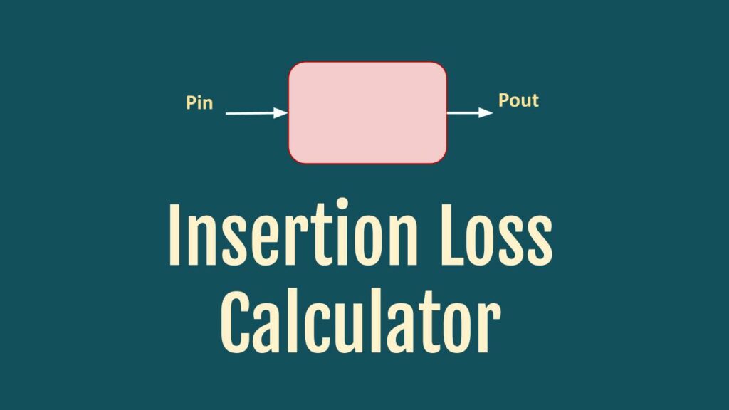 Insertion Loss Calculator